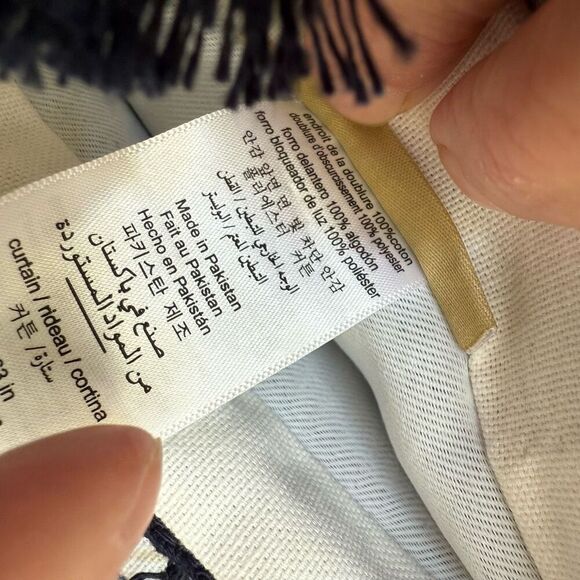 Pair Pottery Barn Teen Anjolie Blackout Curtain Drapes 63” x 52” $300 - Picture 8 of 9